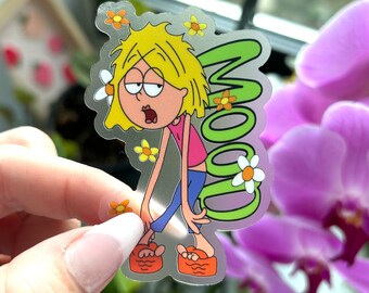 Lizzie McGuire Mood Clear Sticker | Disney Stickers | Lizzie McGuire Water Bottle Waterproof Sticker | Vinyl Stickers | Disney Channel
