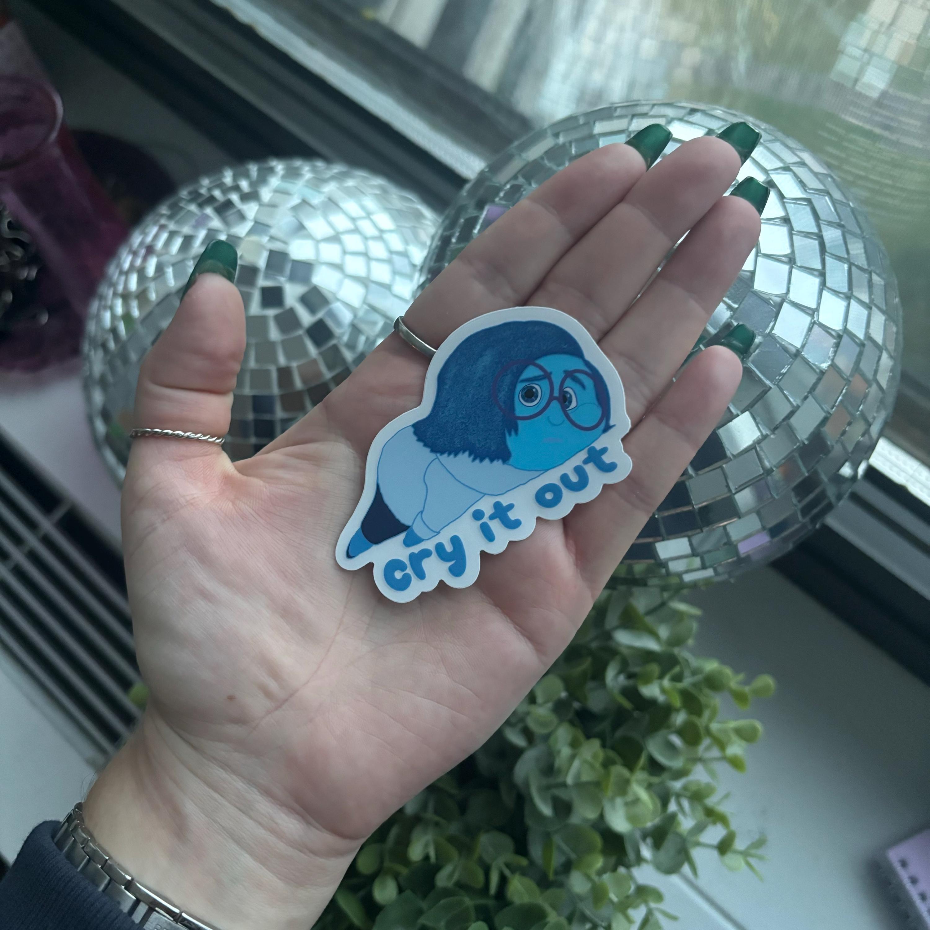 Disney Pixar Inside Out Sadness Sticker | Sadness Clear Sticker ...