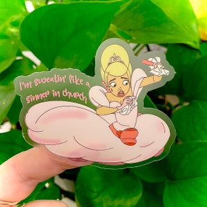 Lottie Princess and the Frog Sticker | I’m Sweatin’ like a sinner in Church | Charlotte La Bouff Sticker | Disney Sticker | Laptop Sticker