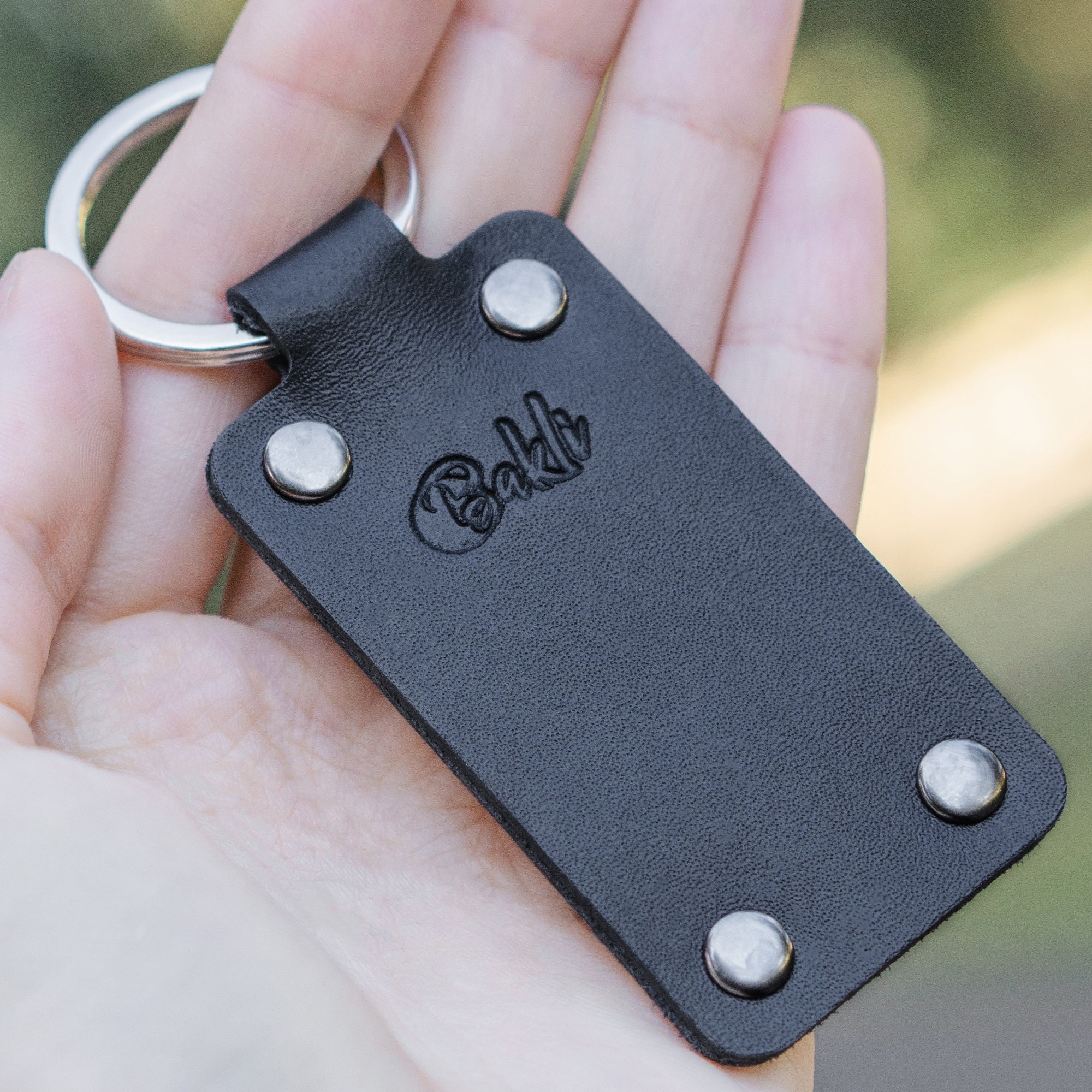 Personalized Leather Keychain, Custom Engraved Keychain, Personalized ...