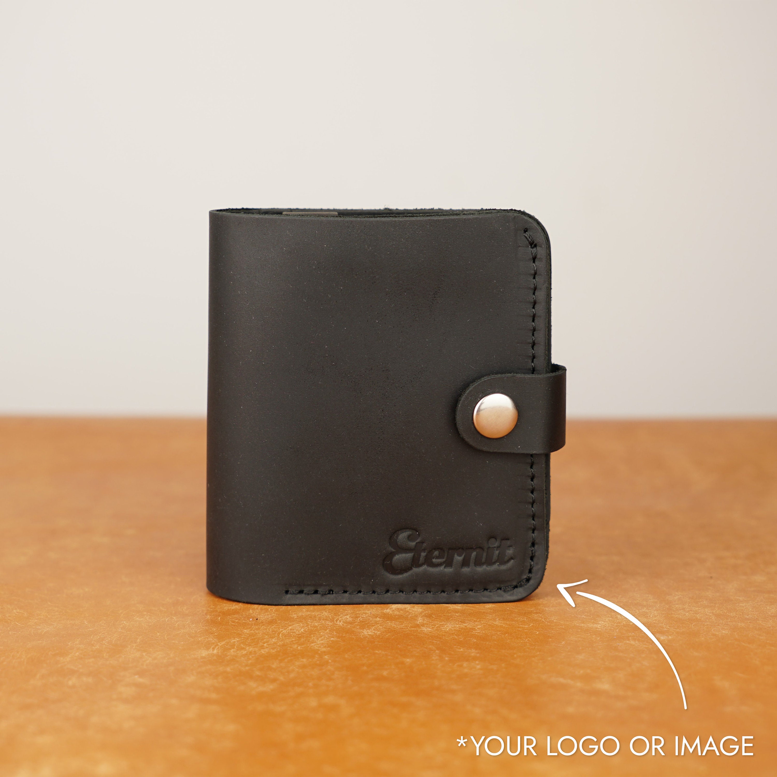Custom Engraved Logo Men Leather Wallet, Minimal Orders From 10 Pcs ...