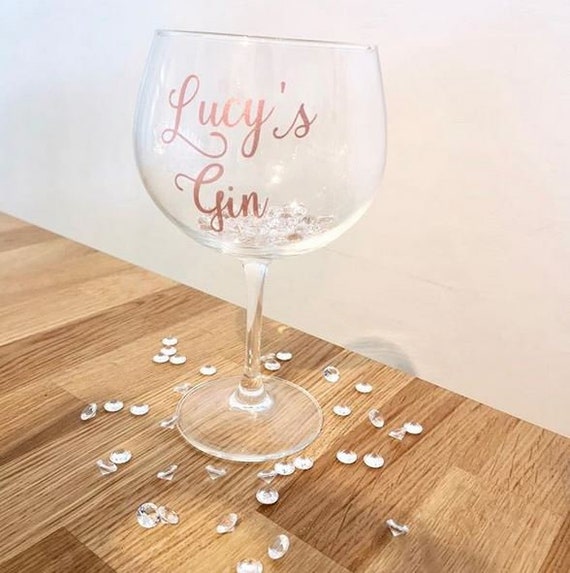 Personalised Gin Glasses Etsy