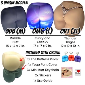 The Buttress Pillow – Comfortable Butt-Shaped Pillow for Side, Stomach & Back Sleepers | Natural Latex, Ergonomic Support, Stress Relief