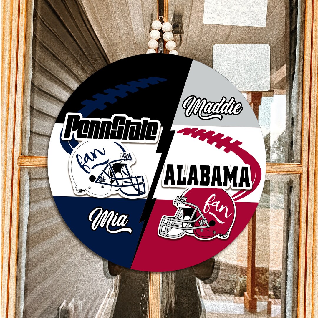 Personalized House Divided Door Hanger Custom Family Name Etsy