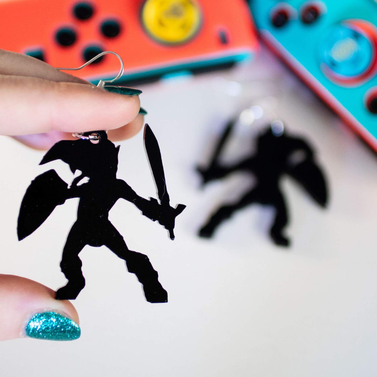 LINK ZELDA inspired Custom Handmade Earrings Sterling Silver Etsy