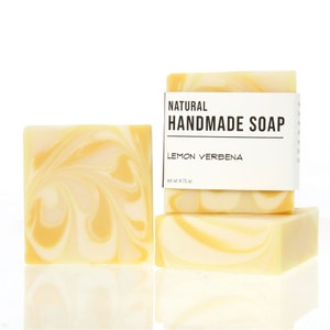 Lemon Verbena Handmade Bar Soap Citrus Scent image 1