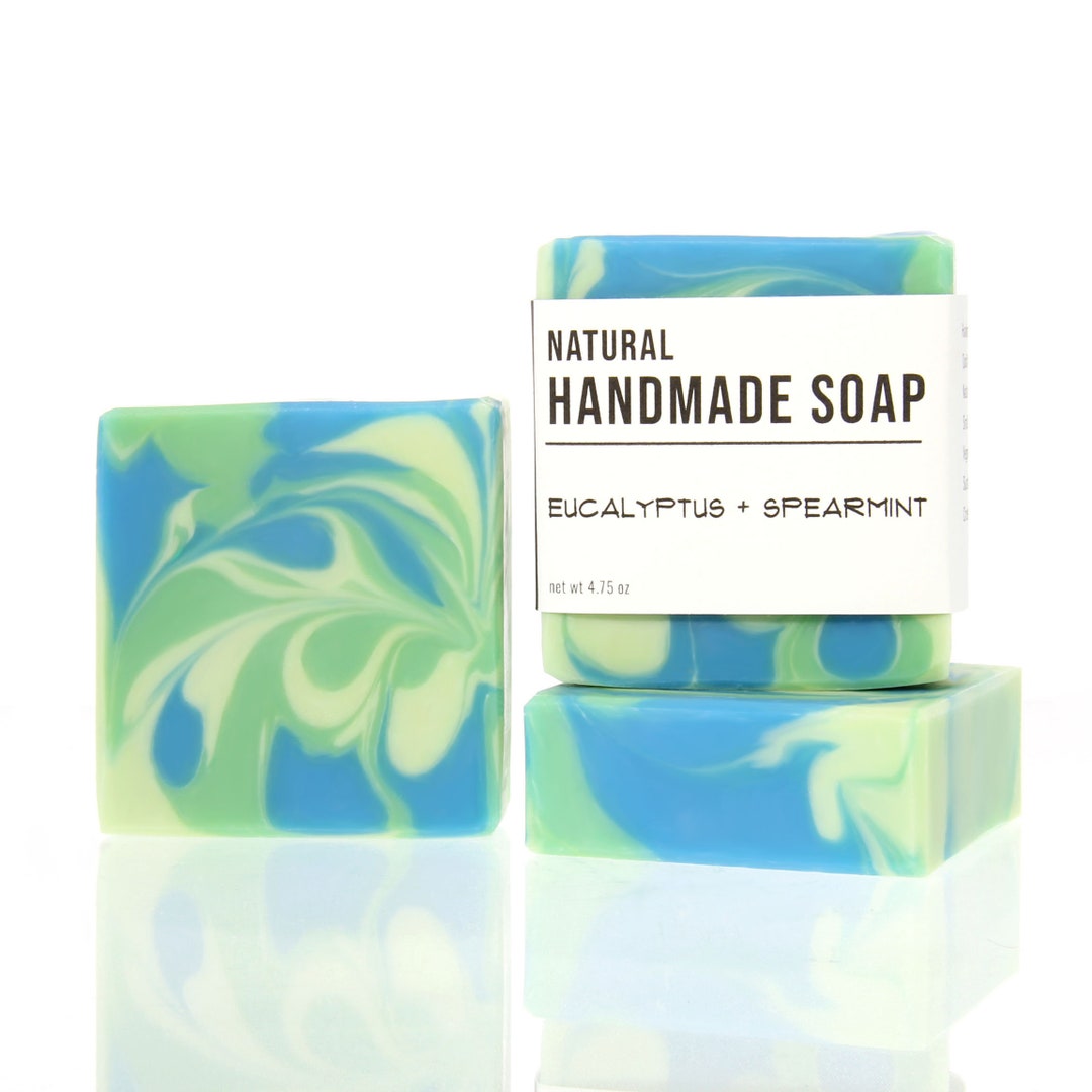 Eucalyptus and Spearmint - Handmade Bar Soap - Mint Scent - Etsy