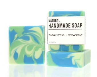 Eucalyptus and Spearmint - Handmade Bar Soap - Mint Scent