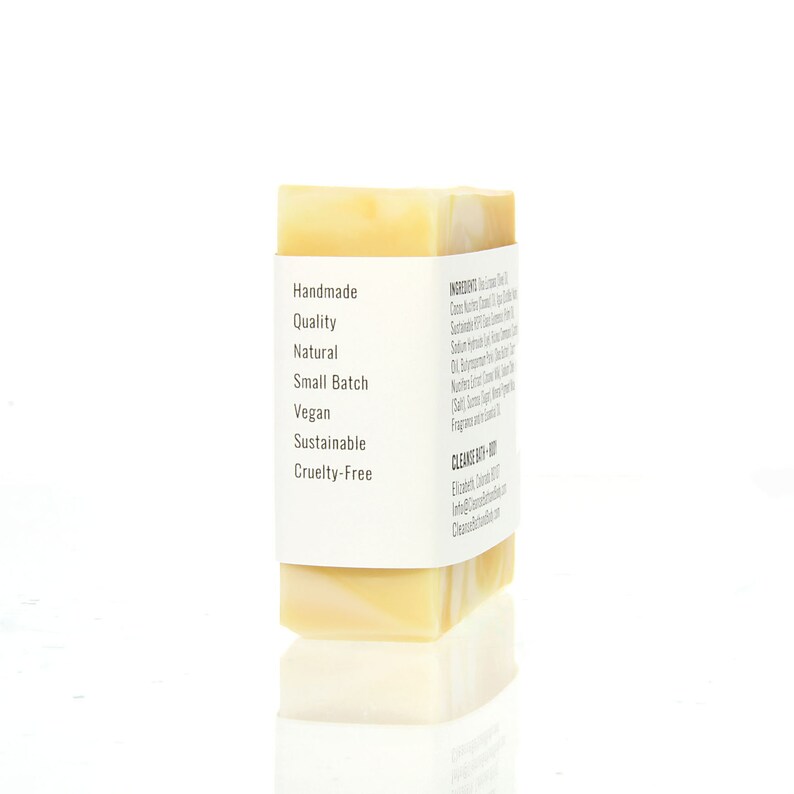 Lemon Verbena Handmade Bar Soap Citrus Scent image 4