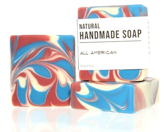 All American - Handmade Bar Soap - Masculine Scent - Musk Scent