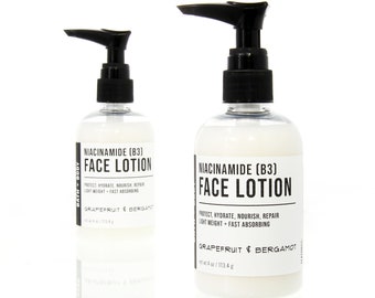 Face Lotion with Niacinamide (Vitamin B3) - Unscented - Moisturizer