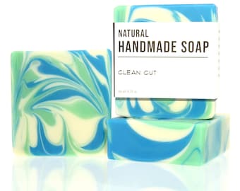 Clean Cut - Handmade Bar Soap - Masculine Scent - Musk Scent