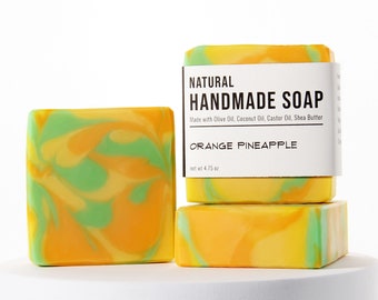 Orange Pineapple - Handmade Bar Soap - Citrus Scent
