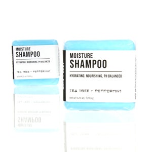 Moisture Shampoo Bar Tea Tree and Peppermint image 1