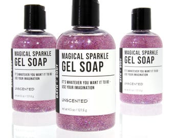 Magical Sparkle Gel Soap - Kids Soap - Fun - Unscented