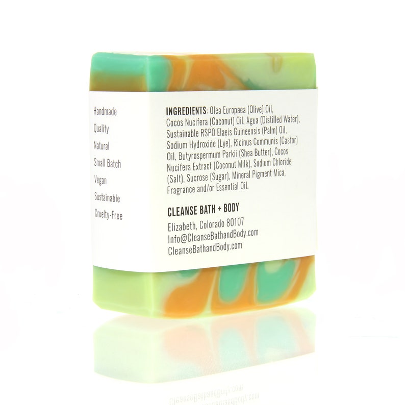 Cucumber Melon Handmade Bar Soap Fruity Scent image 5