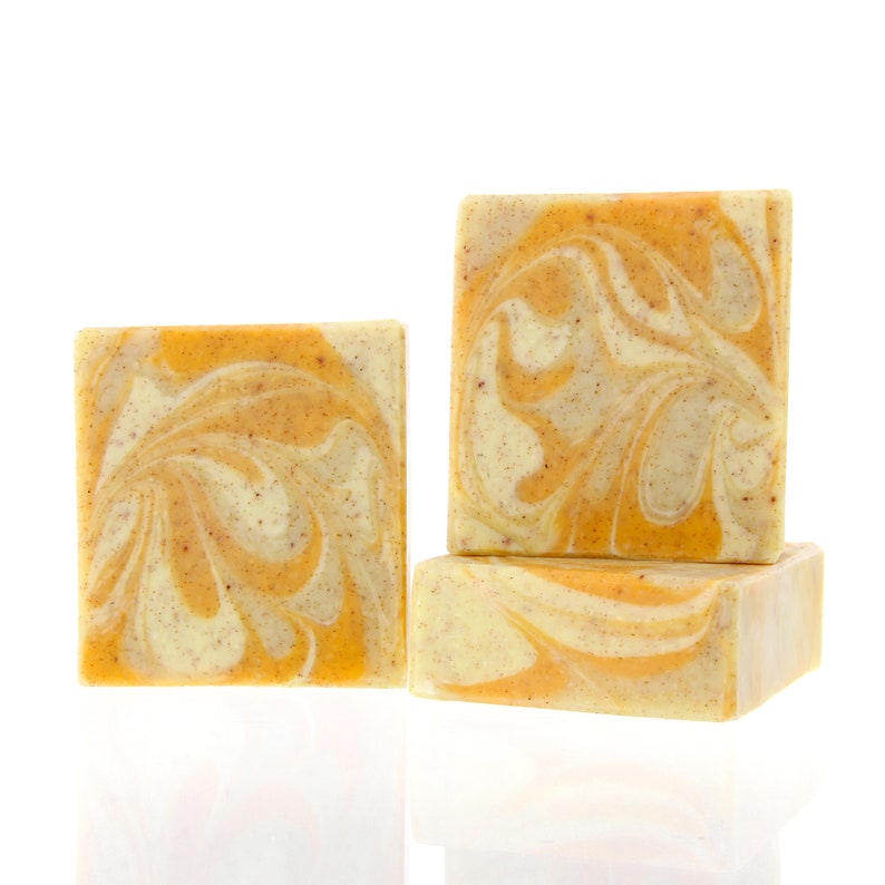 Orange Pumice Exfoliant Handmade Bar Soap Citrus Scent image 2