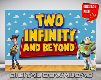 Toy Story Backdrop Birthday Party Event Backdrop Photography baby Birthday banner 5ft x 7ft Printed