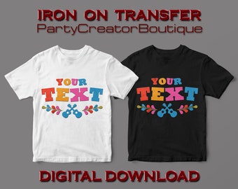 Coco Iron On Transfer: Custom DIY Shirt Design (Digital Download)