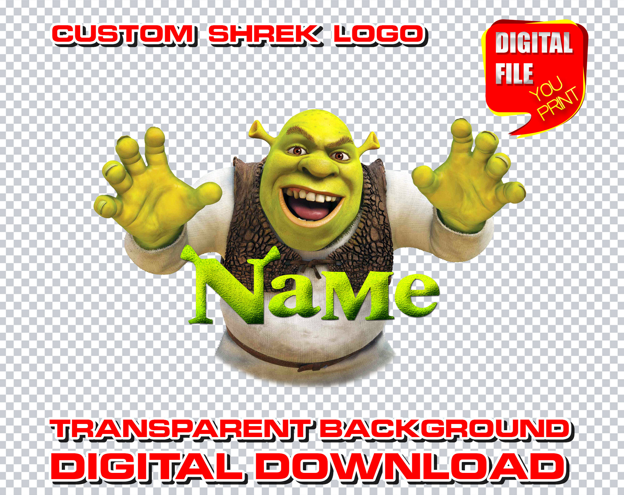 Shrek PNG Transparent Images Download - PNG Packs