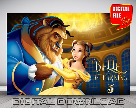 Beauty and the Beast Backdrop Banner Digital Beauty and the - Etsy New Zealand Beauty and the Beast Backdrop Banner Digital Beauty and the - Etsy New Zealand