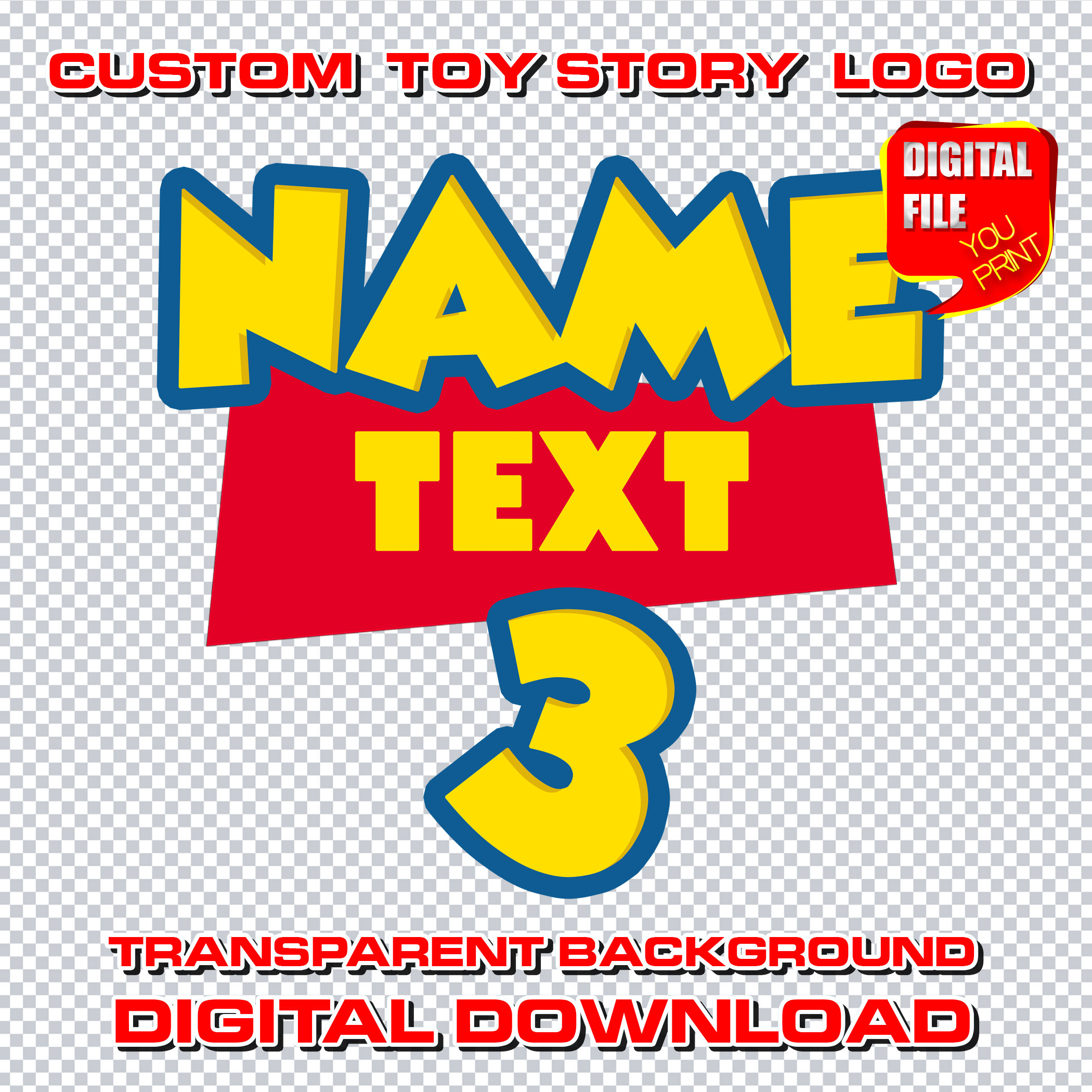 Happy birthday toy story logo - Etsy 日本