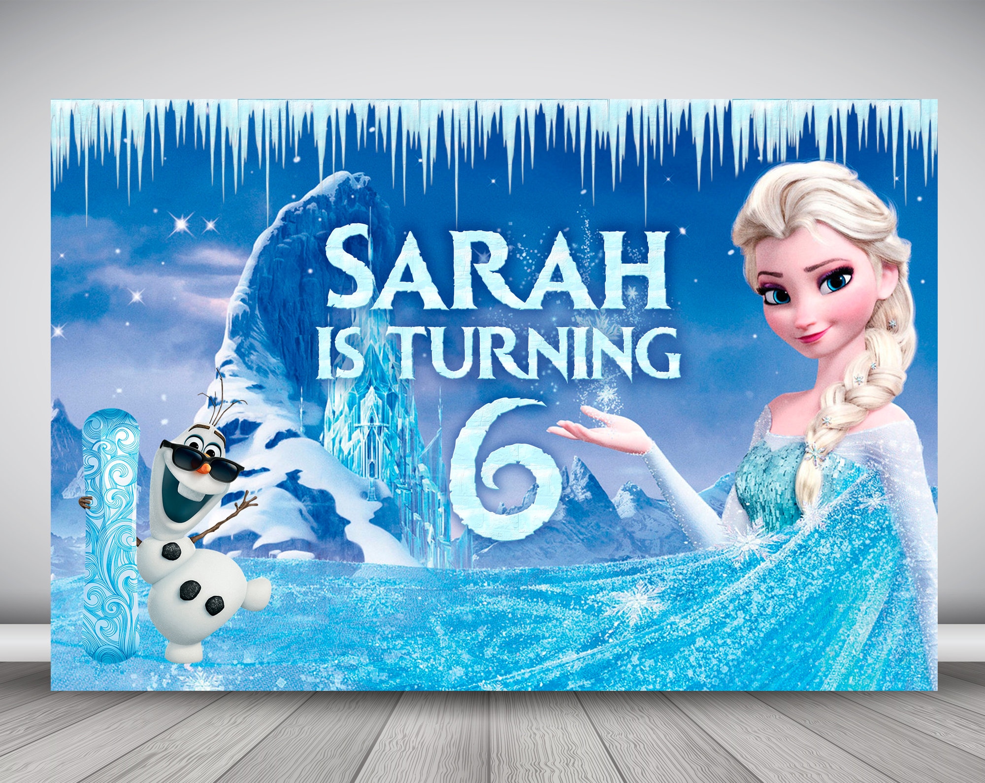 Frozen Backdrop Banner Frozen Birthday Party Frozen Party - Etsy Singapore