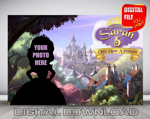Sofia the First Birthday Backdrop Banner (digital Printable) - Etsy