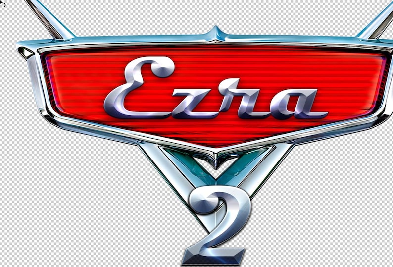 Logotipo de cumpleaños de Cars personalizado, nombre personalizado, decoración para fiesta (descarga digital) imagen 3