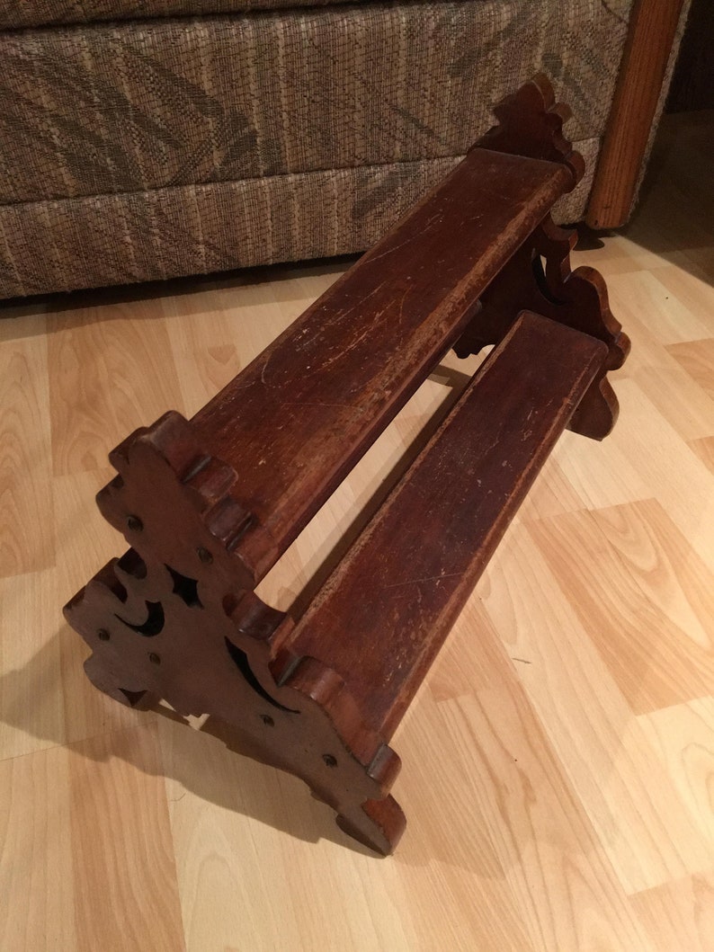 Antique Wooden Foot Stool Early 20th c.