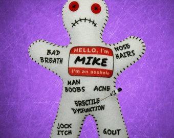 Custom Voodoo Doll, Personalized Voodoo Doll, Funny Breakup Gift, Divorce Party Gag Gift, Divorcee Party Gift for Woman, Poppet
