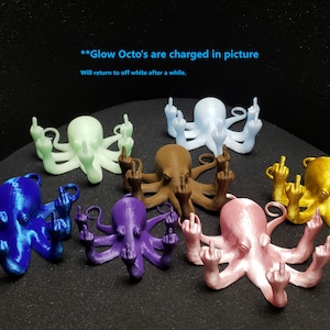 Fucktopus - middle finger - octopus - 3d print