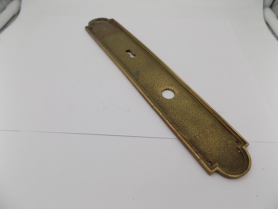 Brass Plate Lock Cover 1930s Old Door Old Vintage Decor Etsy