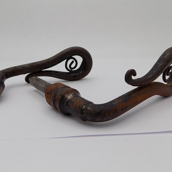 Poignées Fer Forgé,Ancienne Années 1910,Motif Harpe,Longère,Grange,Artisanale,Objet Vintage,Cadeau Déco,cadeau Maison,Déco Maison