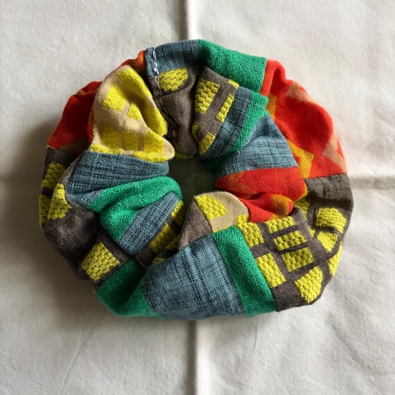 NWT Ace&jig Jumbo Scrap Scrunchie in Bright Lights - Etsy display picture 2