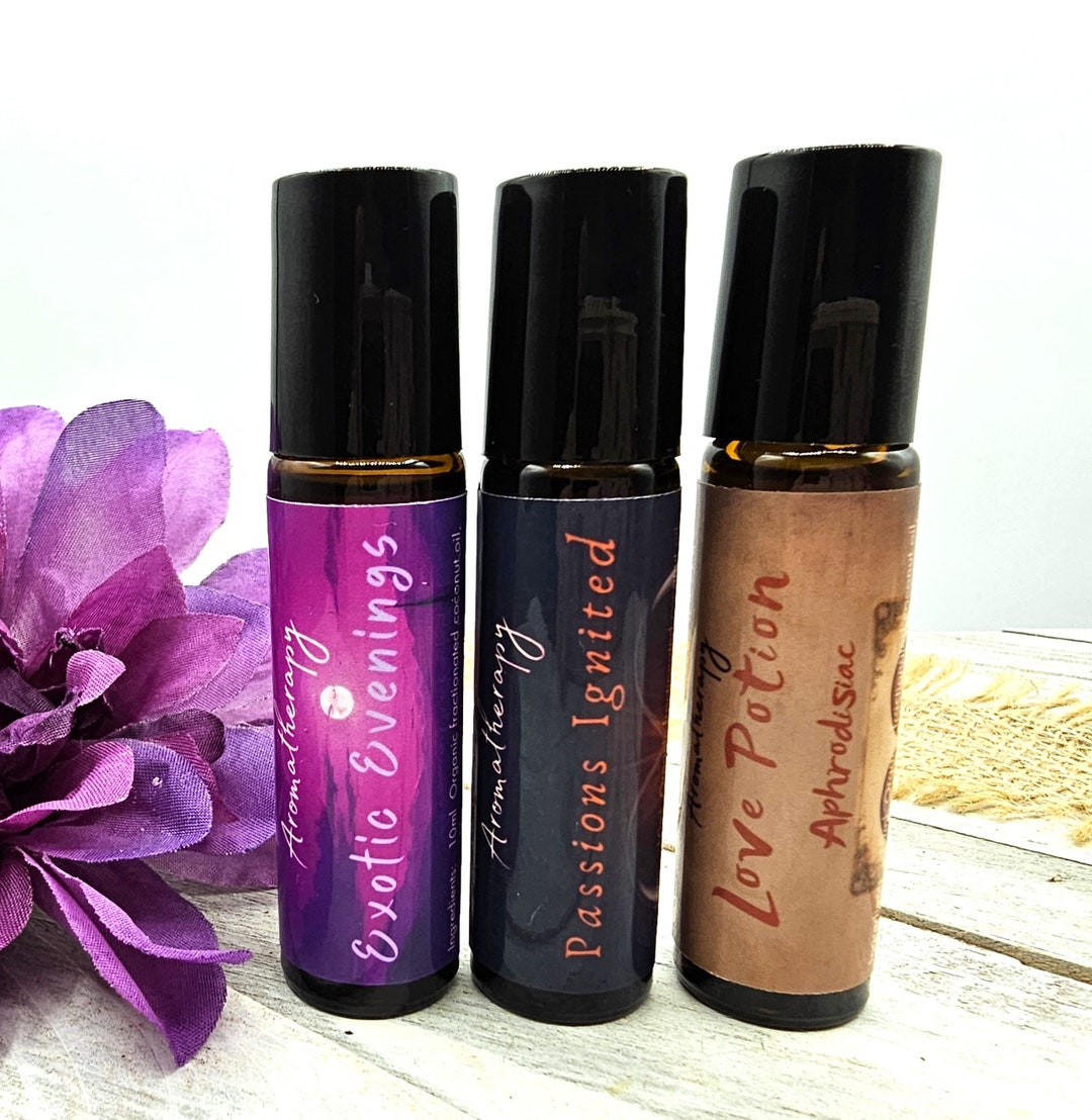 Aromatherapy Romance Fun Essential Oil Rollerball Choice Of/10ml Glass