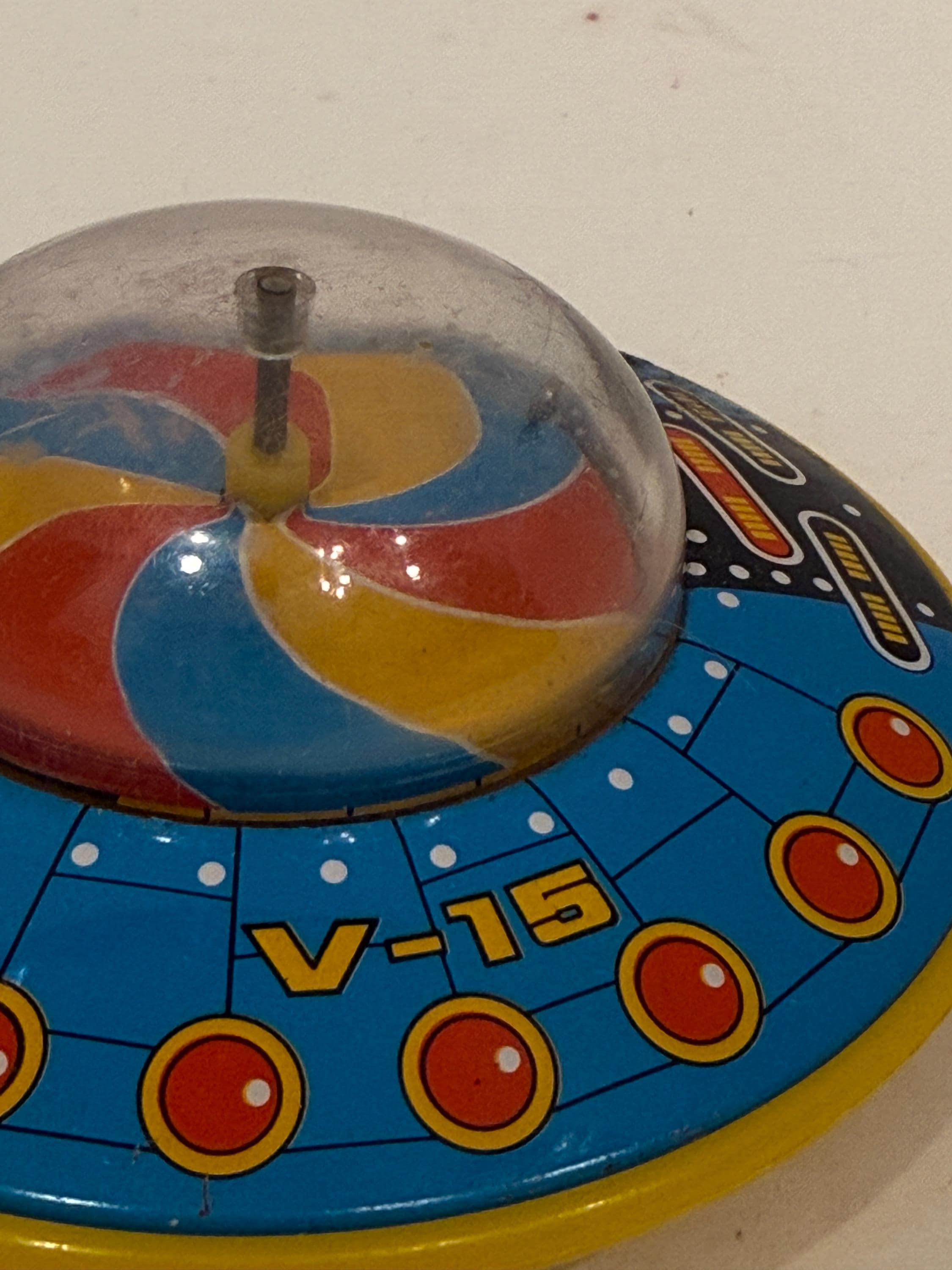 Vintage 1960s Japanese Tin Space Ship V-15 – Friction Toy UFO - Etsy
