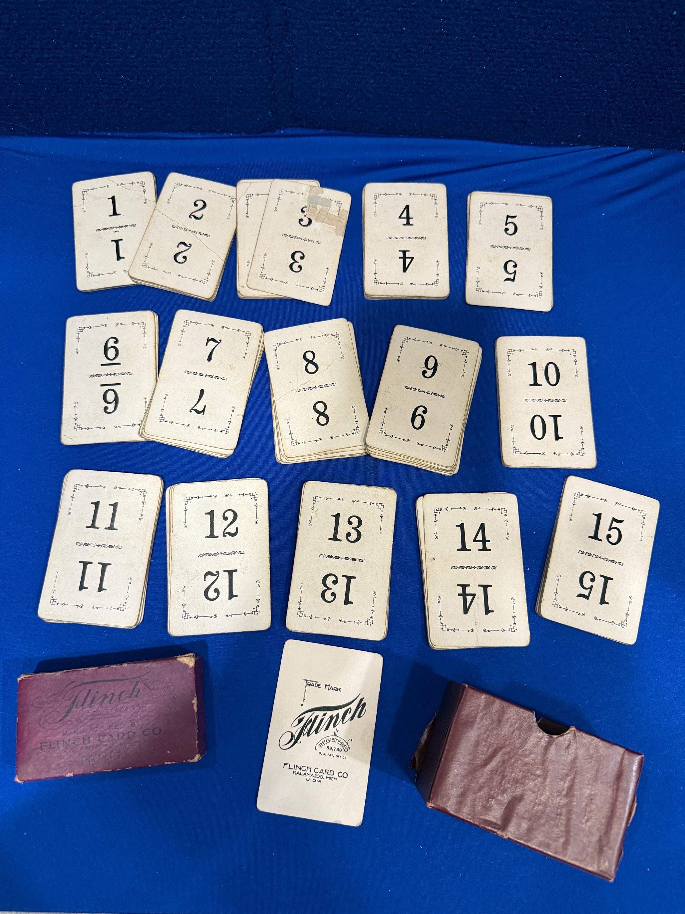 Vintage 1913 Flinch Card Game - Rare Collectible Edition - Etsy