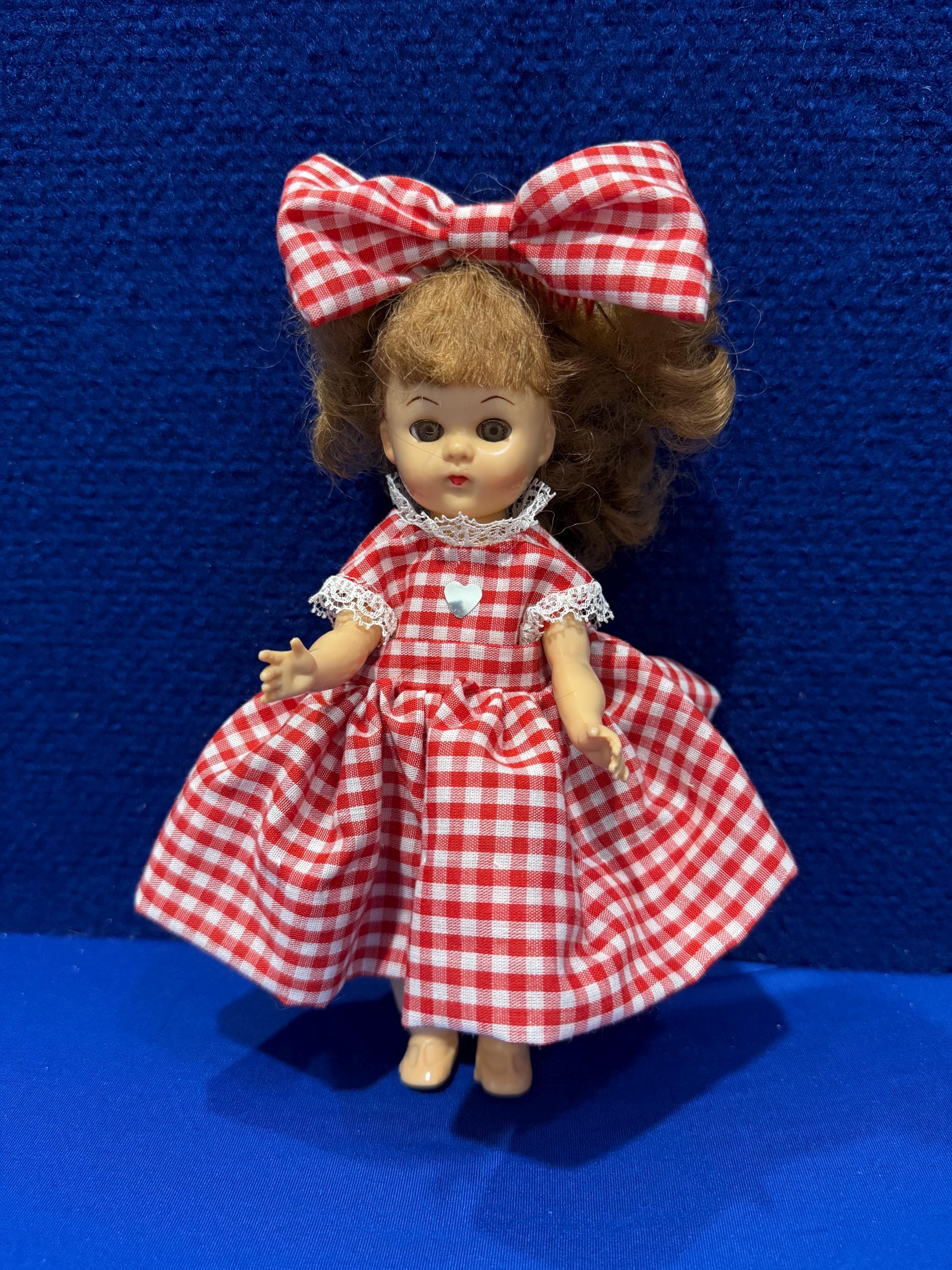 Vintage Fortune Pam Hard Plastic Walker 8” Doll With Molded Shoes