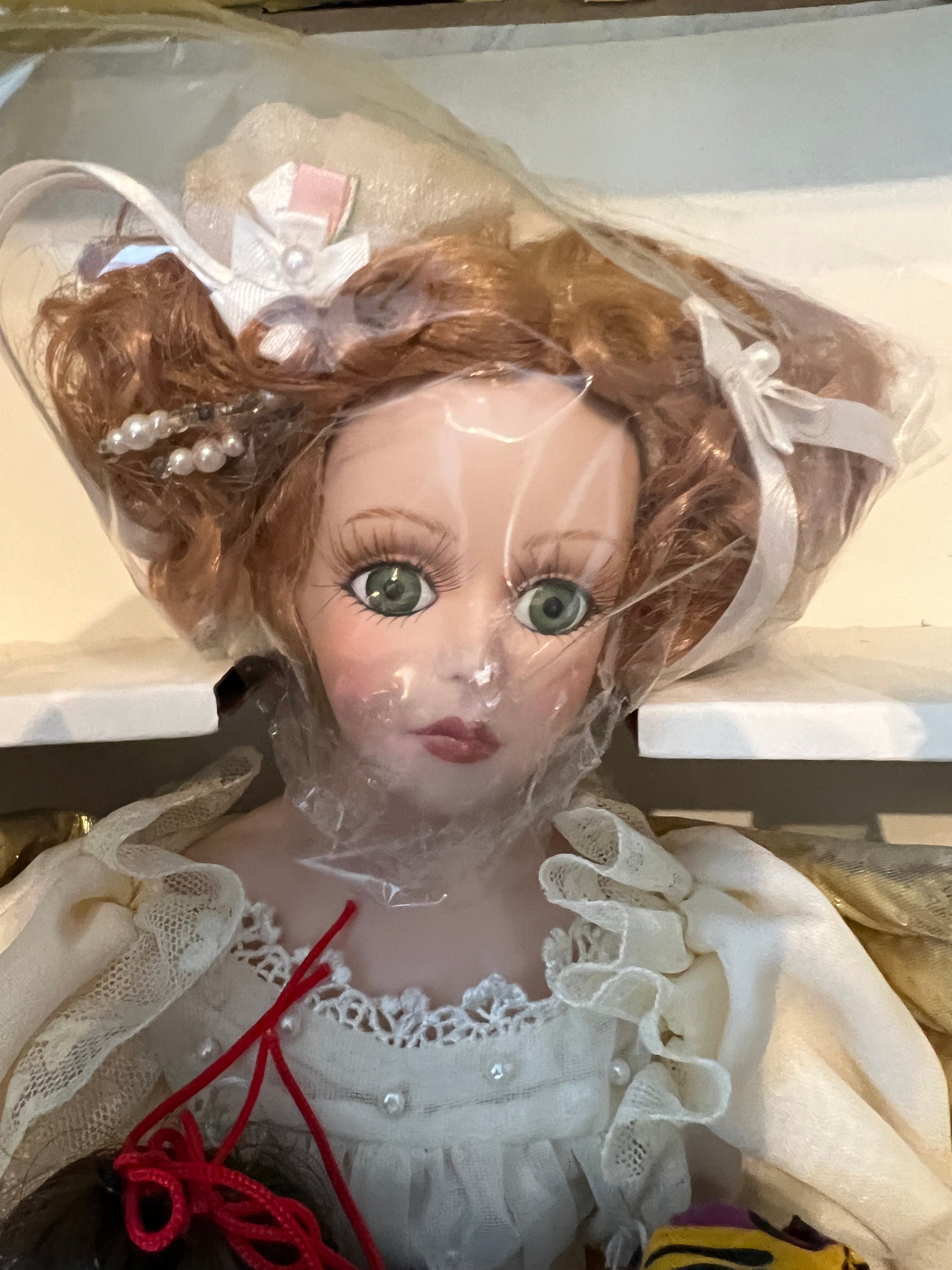 New Vintage Porcelain Angel Doll 