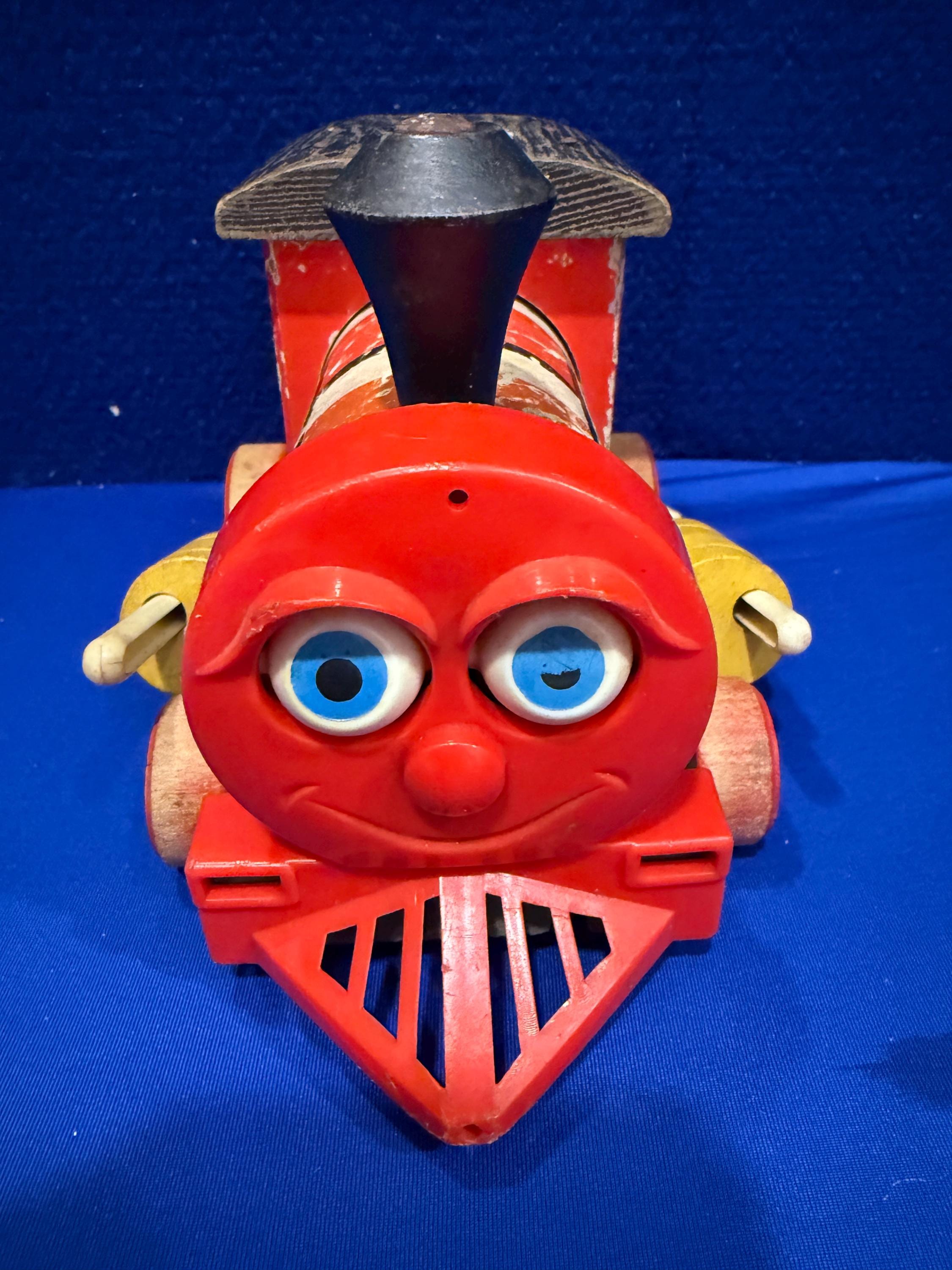 Vintage 1963 Wooden Fisher-price Huffy Puffy Train Set - Etsy