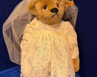 【Steiff】ヴィンテージウェディング ベア Steiff Bride and Groom Teddy Bear Set Made in West Germany 1980's