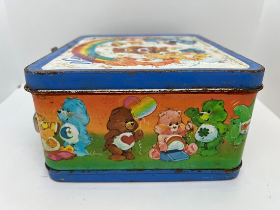 Vintage Metal Lunchbox Care Bears with Thermos ci… - image 5
