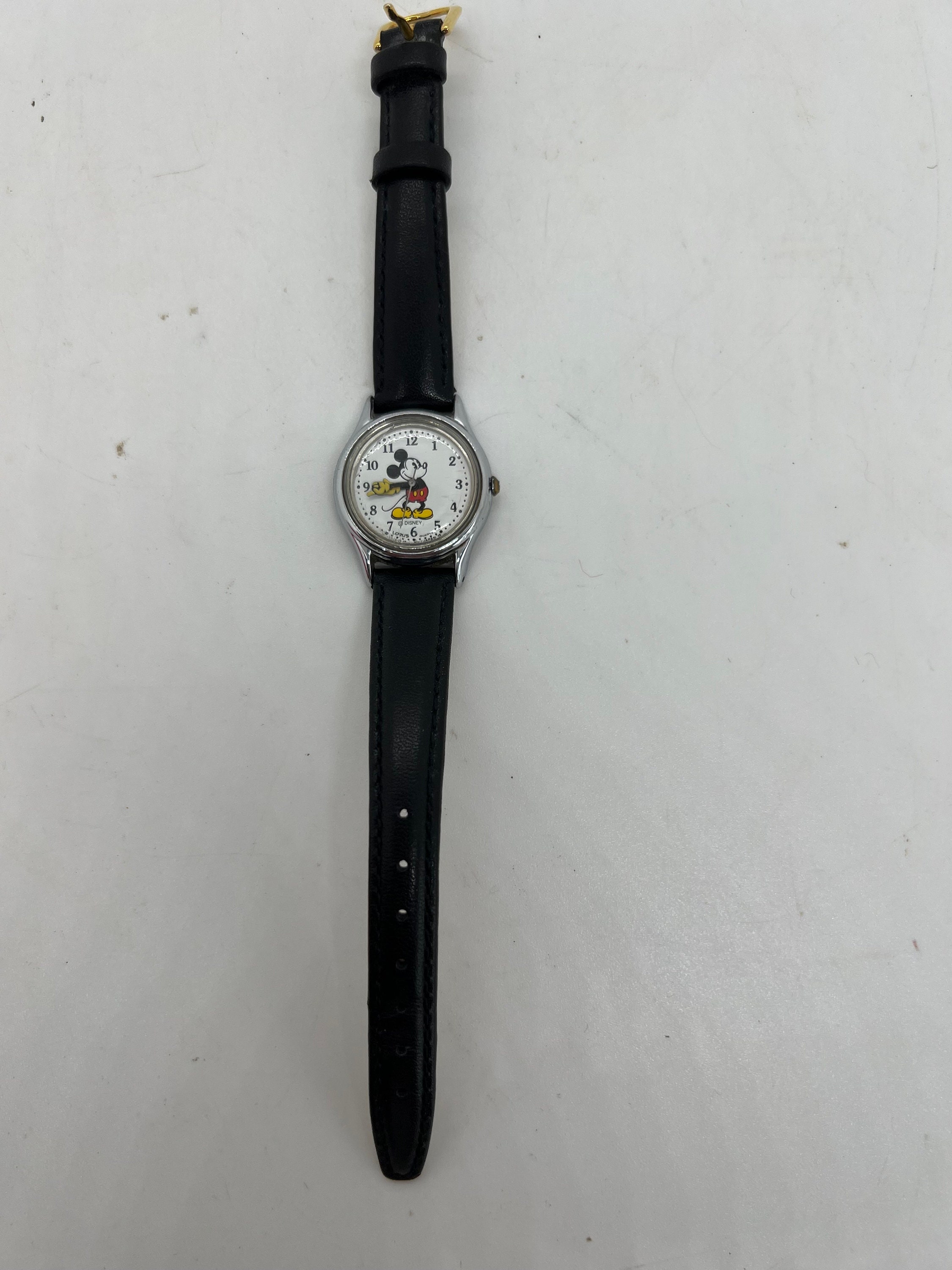Vtg Lorus Disney World Minnie Mouse Quartz Watch V515-6080 Rotating Hands Black Lorus V515 6080 A1 Minnie Mouse Disney Watch | Vintage Lorus  main image 2