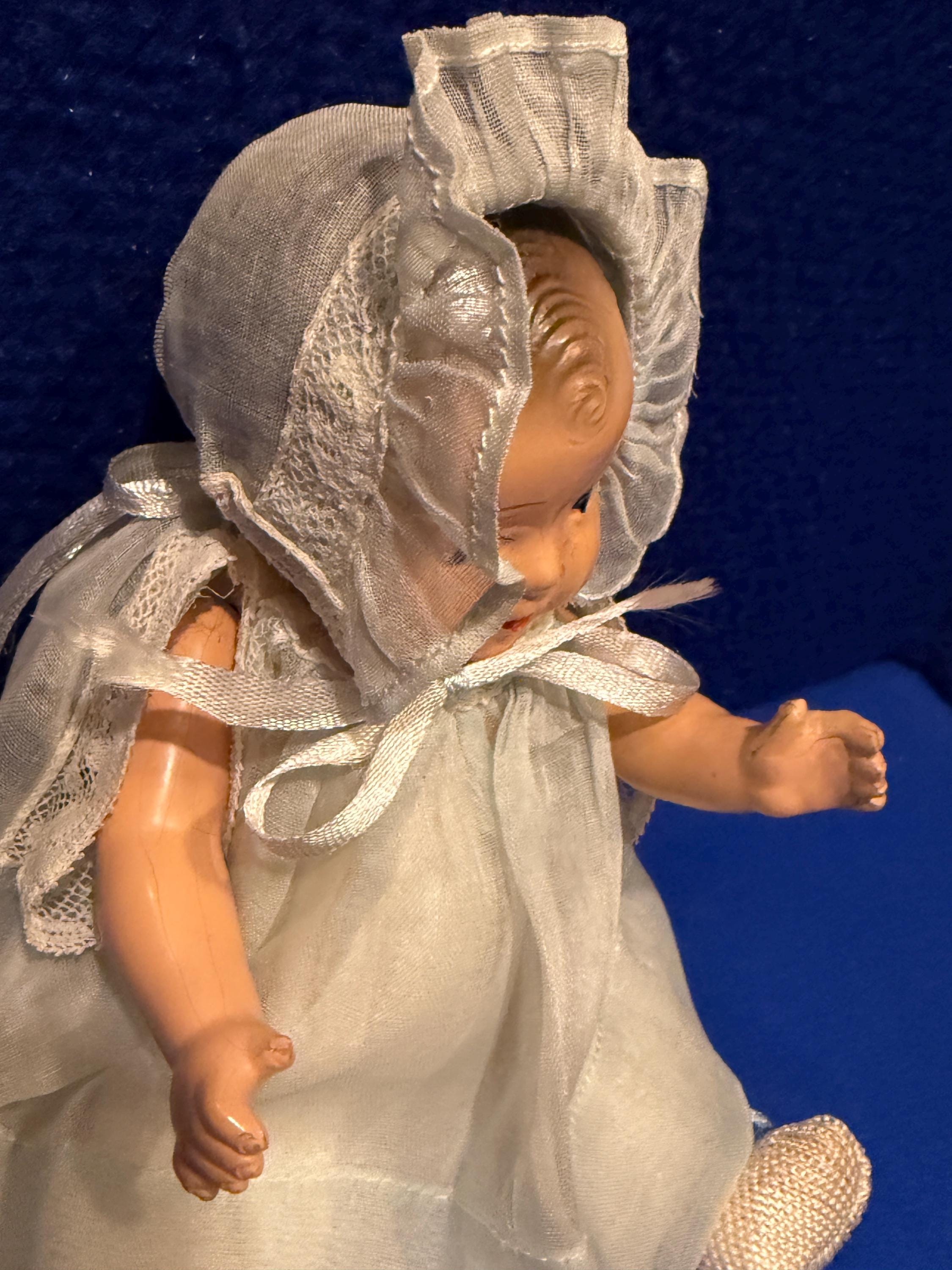 Antique/vintage 1930-40's Dream Baby 7” Baby Doll by Arranbee/r&b