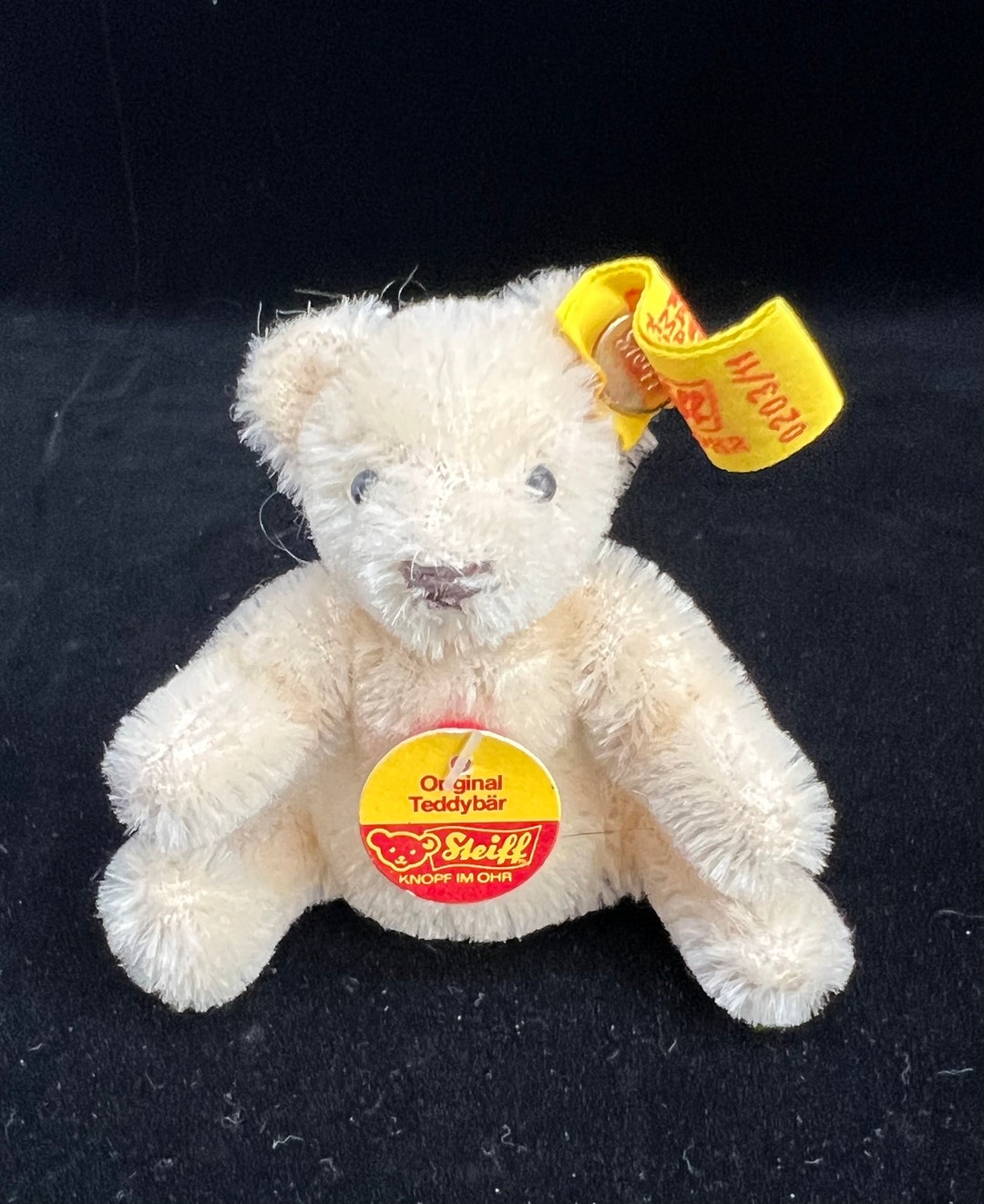 Vintage 1980's Steiff Mini Teddy Ivory Bear #0202/11 Germany - Etsy