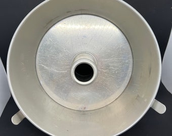 Vintage Angel Food Wear-Ever Cake Aluminum Two Piece 1950s Baking Pan