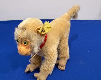 Steiff Monkey Baboon Coco on Wheels With Ids First Ever Edition