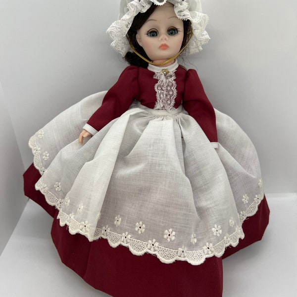 Vintage Marme from the Little Women Madam Alexander 13” Doll, 1978, on stand