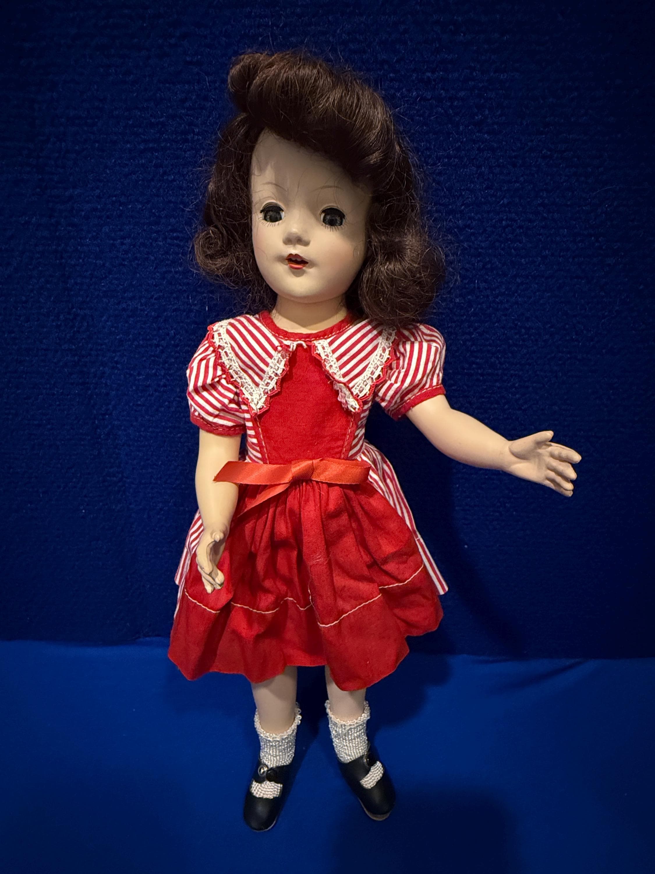 【USA vintage】IDEAL DOLL 赤ちゃん ビンテージドール Vintage Ideal Ms IDEAL Doll SP-30-S Sleepy Eyes 28” Red